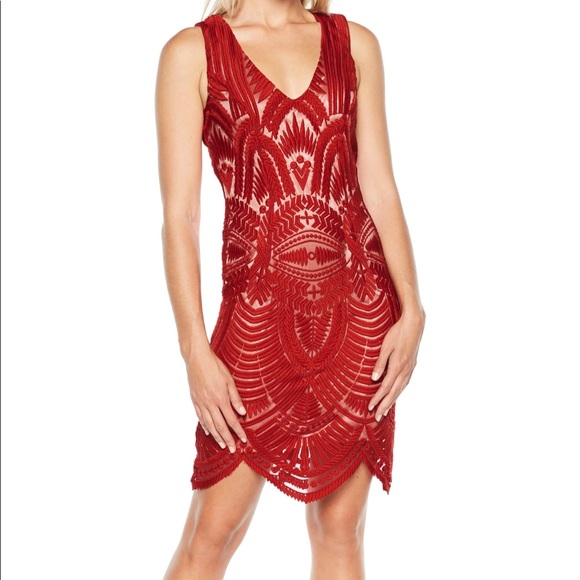 Bardot Dresses & Skirts - Red Bardot Dress